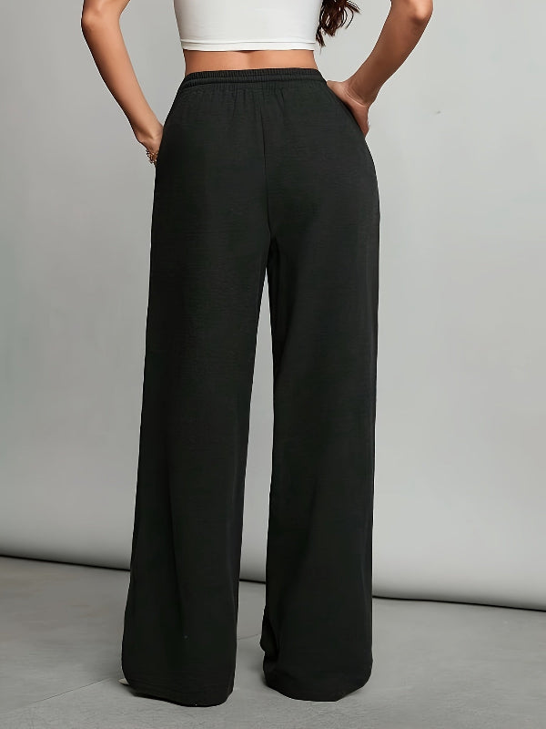 Milda | Women's casual linen-blend pants with elastic waist and drawstring