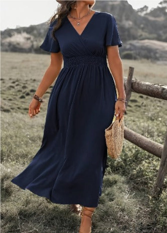 Minna | Elegant summer dress with v-neck