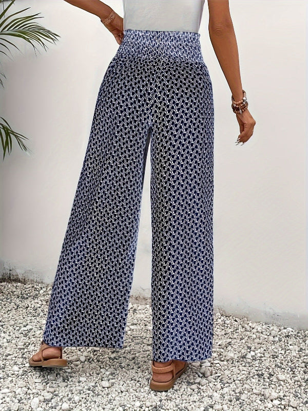 Florence | Wide-leg trousers with geometric pattern