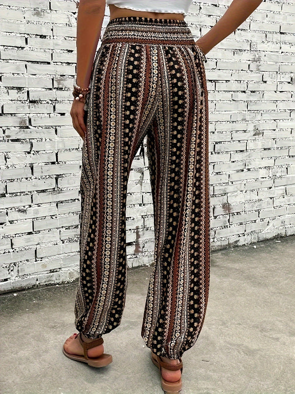 Luna | Boho printed palazzo pants