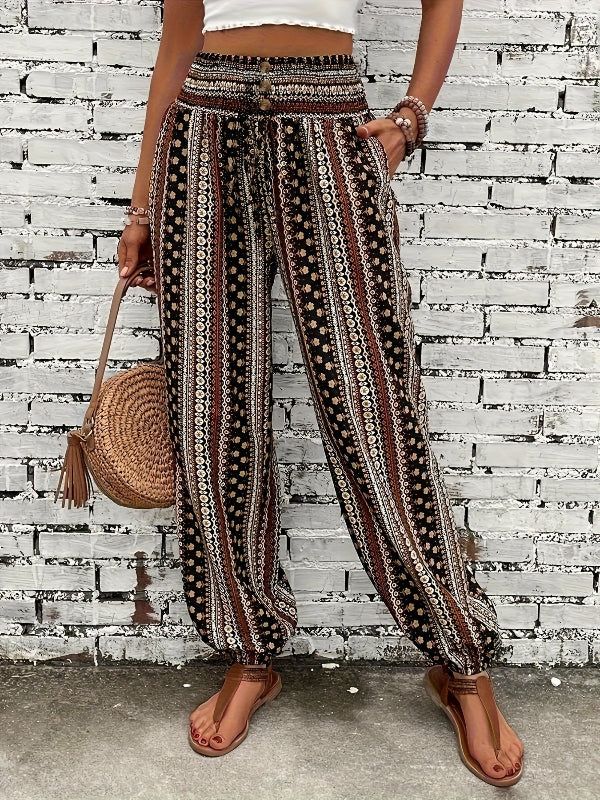 Luna | Boho printed palazzo pants