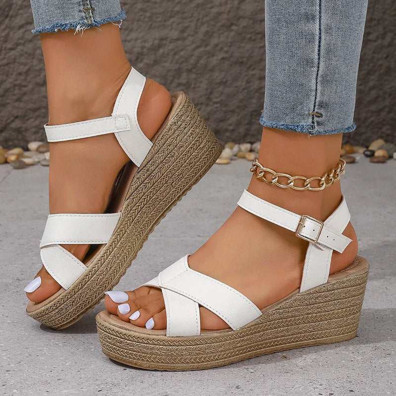 Selena | Elegant wedge sandals