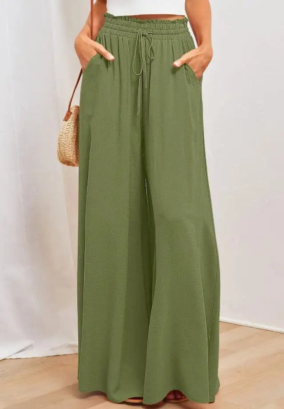 Louise | Comfy wide-leg drawstring pants