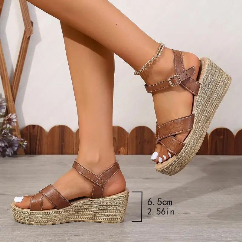 Selena | Elegant wedge sandals