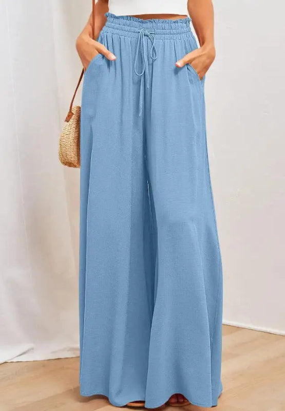 Louise | Comfy wide-leg drawstring pants