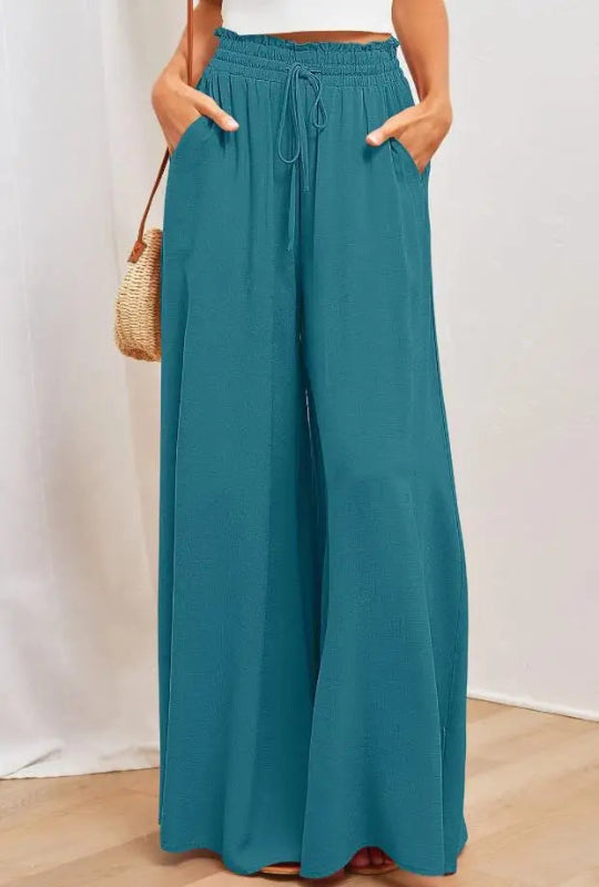 Louise | Comfy wide-leg drawstring pants