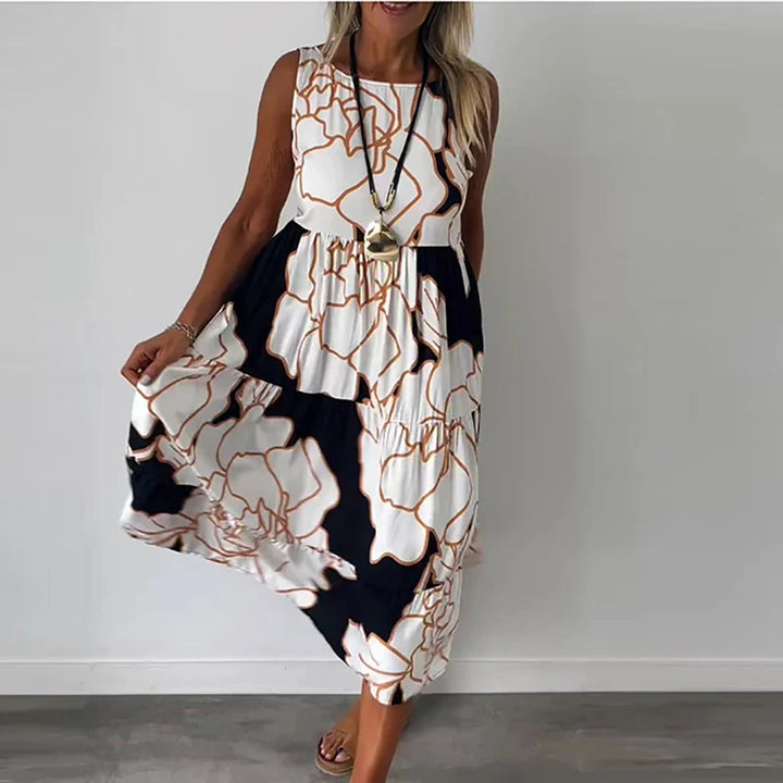 Elfrieda | Sleeveless maxi dress