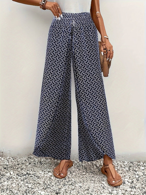 Florence | Wide-leg trousers with geometric pattern