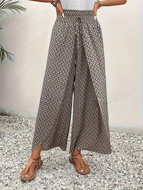 Florence | Wide-leg trousers with geometric pattern