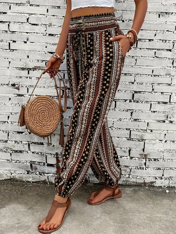 Luna | Boho printed palazzo pants