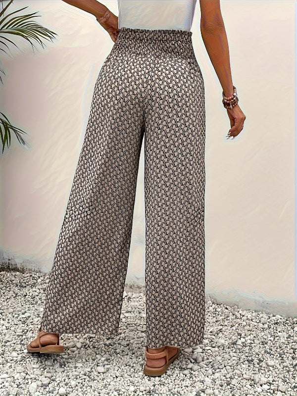 Florence | Wide-leg trousers with geometric pattern