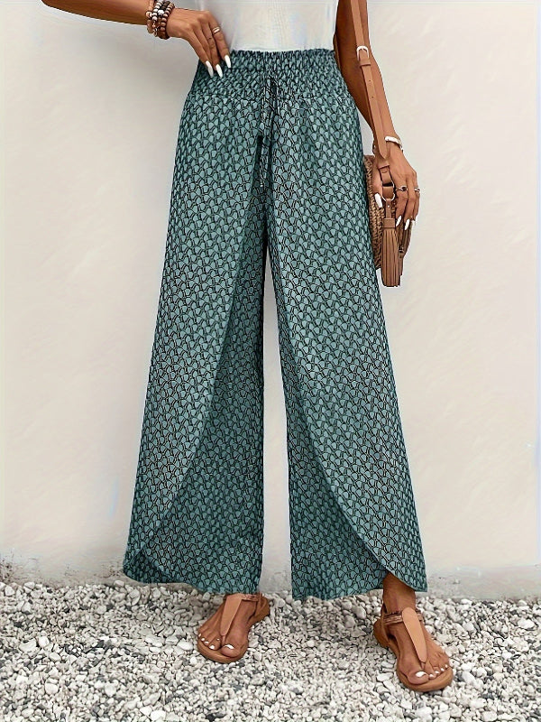 Florence | Wide-leg trousers with geometric pattern