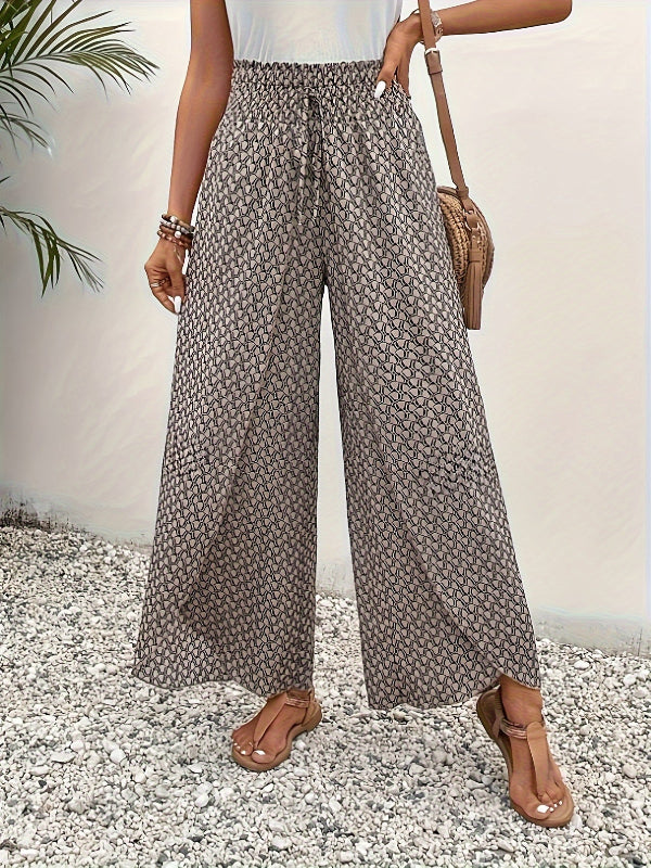 Florence | Wide-leg trousers with geometric pattern